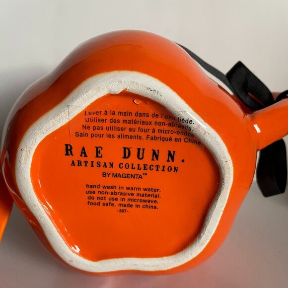 Rae Dunn Mug Beware Pumpkin Jack O Lantern Artisan Collect Halloween Coffee NWT - Picture 9 of 9